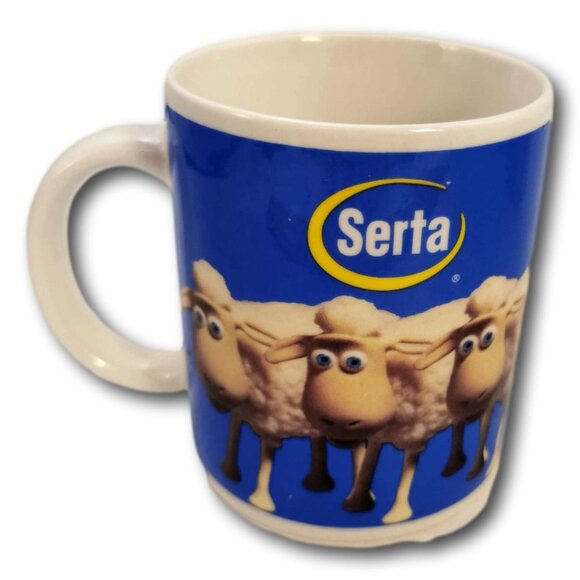 Serta Counting Sheep Mug Ceramic Cup 4 inch Special Collectible - Picture 1 of 5